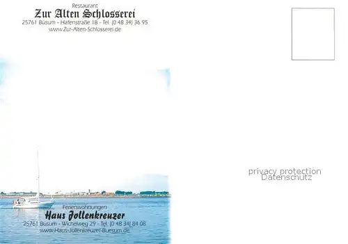 AK / Ansichtskarte Buesum_Nordseebad Restaurant Zur Alten Schlosserei Museumshafen Leuchtturm Buesum_Nordseebad