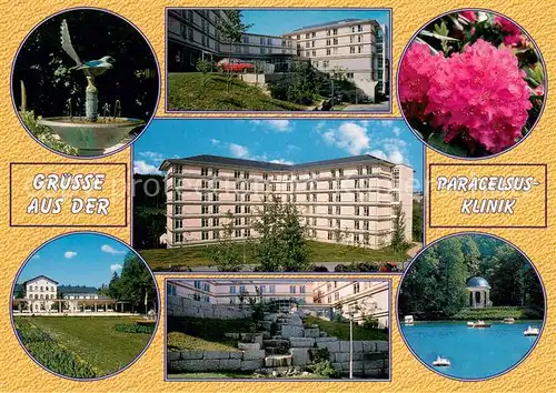 AK / Ansichtskarte Bad_Elster Paracelsusklinik Park Pavillon Bad_Elster