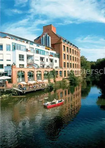 AK / Ansichtskarte Plagwitz_Leipzig Partie auf der Weissen Elster Plagwitz_Leipzig