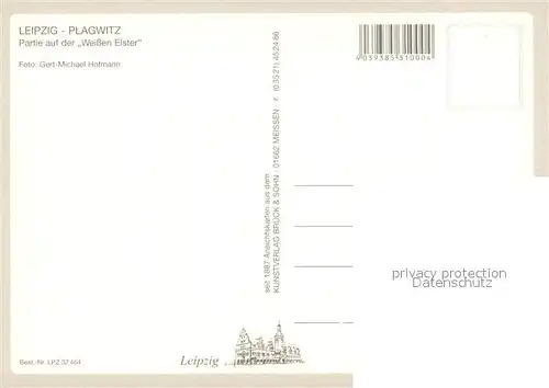 AK / Ansichtskarte Plagwitz_Leipzig Partie auf der Weissen Elster Plagwitz_Leipzig