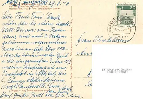 AK / Ansichtskarte Murnau_Staffelsee Fliegeraufnahme mit Herzogstand Heimgarten und Estergebirge Murnau_Staffelsee