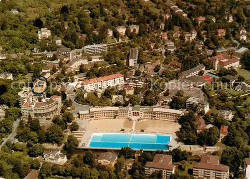 AK / Ansichtskarte Baden_Wien Fliegeraufnahme mit Thermalstrandbad Baden_Wien
