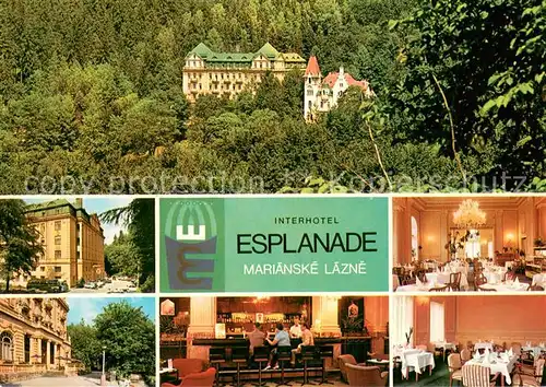 AK / Ansichtskarte Marianske_Lazne Interhotel Esplanade Gastraeume Bar Marianske_Lazne