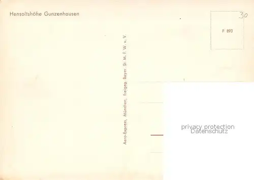 AK / Ansichtskarte Gunzenhausen_Altmuehlsee Hensoltshoehe Fliegeraufnahme Gunzenhausen Altmuehlsee