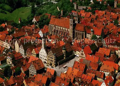 AK / Ansichtskarte Rothenburg__Tauber Fliegeraufnahme 