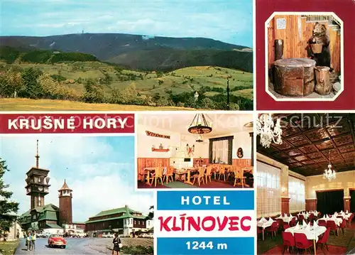 AK / Ansichtskarte Krusne_Hory_CZ Panorama Hotel Klinovec Gastraeume  