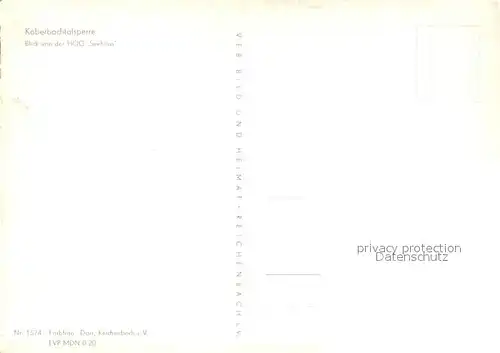 AK / Ansichtskarte Koberbachtalsperre Blick von der HOG Seehaus Koberbachtalsperre