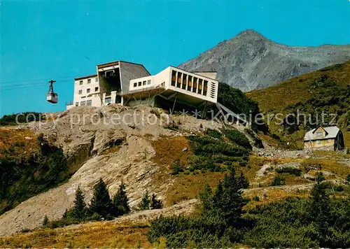 AK / Ansichtskarte Ankogelbahn_1926m_Kaernten Mittelstation Hoehenrestaurant mit Hochalmblick 
