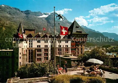 AK / Ansichtskarte St_Moritz_GR Palace Hotel St Moritz mit Piz Rosatsch St_Moritz_GR
