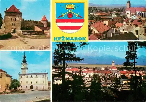 AK / Ansichtskarte Kezmarok_SK Schloss Panorama Teilansichten 