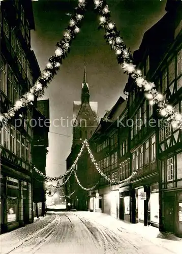 AK / Ansichtskarte Hannover Weihnachtsgasse im Schnee Hannover