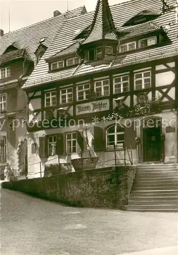 AK / Ansichtskarte Meissen_Elbe_Sachsen Weinrestaurant Vencenz Richter Aussenansicht Fachwerkhaus Meissen_Elbe_Sachsen