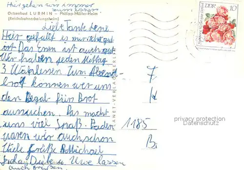 AK / Ansichtskarte Lubmin_Ostseebad Philipp Mueler Heim Reichsbahnerholungsheim Lubmin_Ostseebad