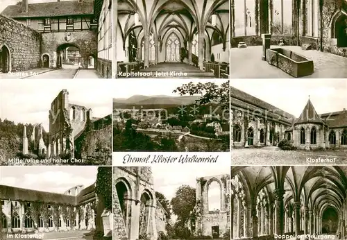 AK / Ansichtskarte Walkenried Ehemal. Kloster Walkenried Kapitelsaal Kirche Klosterhof Walkenried