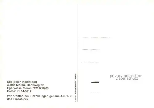 AK / Ansichtskarte Meran_Merano Suedtiroler Kinderdorf Meran Merano