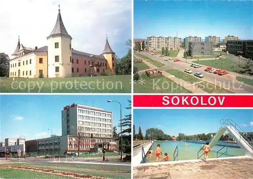 AK / Ansichtskarte Sokolov_CZ Vyznamne okresni a prumyslove mesto stredisko Sokolovske hnedouhelne panve 