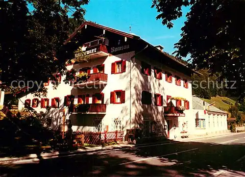 AK / Ansichtskarte Ramsau_Berchtesgaden Gasthof Pension Unterwirt Ramsau Berchtesgaden
