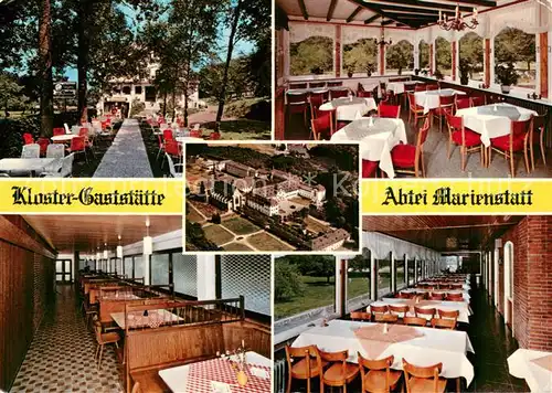 AK / Ansichtskarte Abtei_Marienstatt Kloster Gaststaette Cafe Restaurant Gastraeume Freiterrasse Abtei_Marienstatt