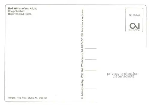 AK / Ansichtskarte Bad_Woerishofen Fliegeraufnahme Bad_Woerishofen