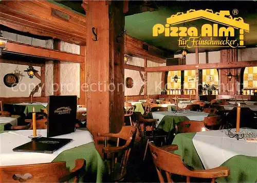AK / Ansichtskarte Muenchen Gaststaette Pizza Alm Muenchen