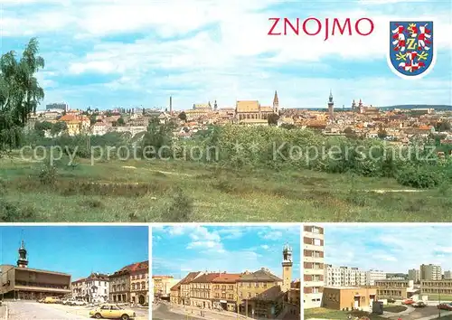 AK / Ansichtskarte Znojmo_CZ Stadtpanorama Motive Innenstadt Wohnsiedlung 