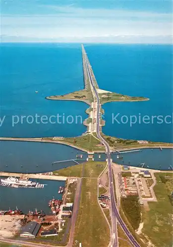 AK / Ansichtskarte Den_Oever Wieringen Afsluitdijk naar Friesland Abschlussdeich Den_Oever