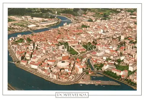 AK / Ansichtskarte Pontevedra_ES Vista aerea 