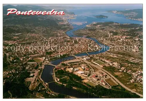 AK / Ansichtskarte Pontevedra_ES Vista aerea 