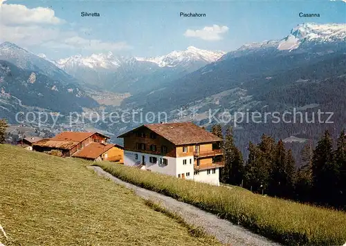 AK / Ansichtskarte Pany_GR Erholungsheim Eben Ezer Alpenpanorama 