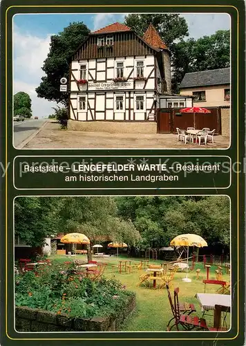 AK / Ansichtskarte Bickenriede Raststaette Lengefelder Warte Restaurant am historischen Landgraben Bickenriede