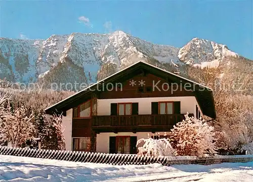 AK / Ansichtskarte Inzell Gaestehaus Eicher im Winter Alpen Inzell