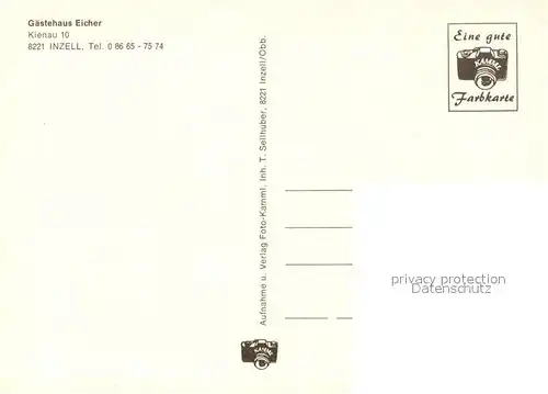 AK / Ansichtskarte Inzell Gaestehaus Eicher im Winter Alpen Inzell