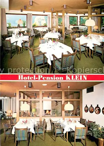 AK / Ansichtskarte Fredeburg_Schmallenberg Hotel Pension Klein Gastraeume Fredeburg_Schmallenberg