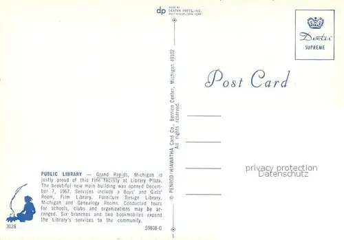 AK / Ansichtskarte Grand_Rapids_Michigan Public Library 