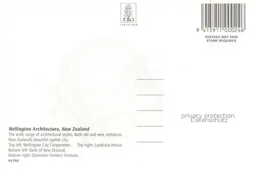 AK / Ansichtskarte Wellington_Wellington City Corporation Landcorp House Bank of New Zealand Dominion Farmers Institute Wellington Wellington