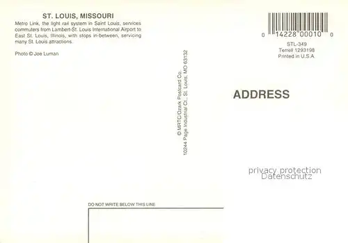 AK / Ansichtskarte St_Louis_Missouri Metro Link at Union Station St_Louis_Missouri