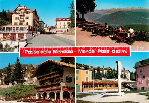AK / Ansichtskarte Mendelpass_Passo_della_Mendola_IT Ortspartien Hotel Terrasse 