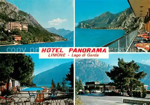 AK / Ansichtskarte Limone_sul_Garda Hotel Panorama Parco piscina e spiaggia privata Limone_sul_Garda