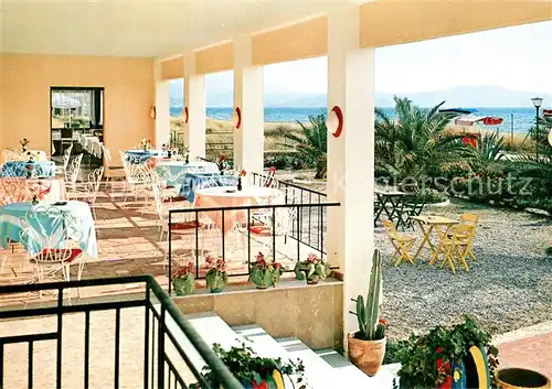 AK / Ansichtskarte Paestum_Pestum Hotel Pensione Schuhmann Terrasse Paestum_Pestum