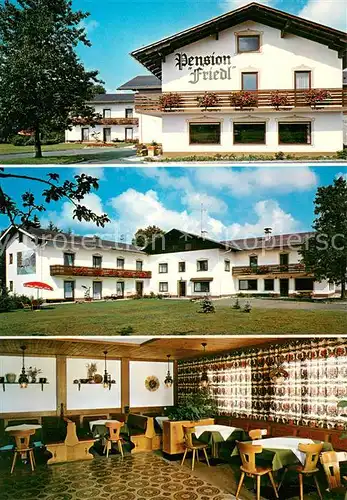 AK / Ansichtskarte Fornach Pension Friedl Garten Restaurant Fornach