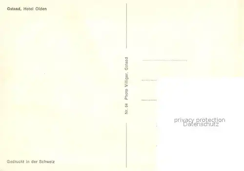 AK / Ansichtskarte Gstaad_BE Hotel Olden 
