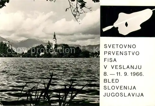 AK / Ansichtskarte Bled Svetovno Prvenstvo Fisa v Veslanju Bled