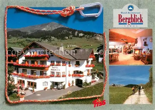 AK / Ansichtskarte Fiss_Tirol Hotel Restaurant Beergblick Gaststube Radweg Fiss_Tirol