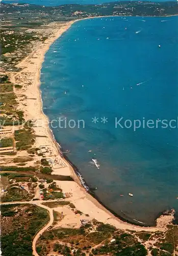 AK / Ansichtskarte Saint_Tropez_Var La Baie et la Plage de Pampelonne Vue aerienne Saint_Tropez_Var