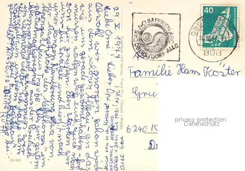 AK / Ansichtskarte Oberstdorf Bandungsbad Details Oberstdorf