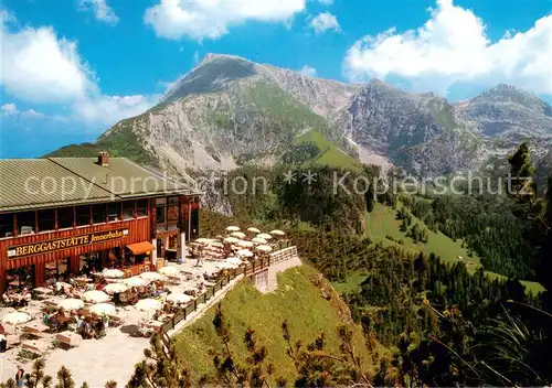AK / Ansichtskarte Berchtesgaden Berggaststaette Jennerbahn mit Schneibstein Berchtesgaden