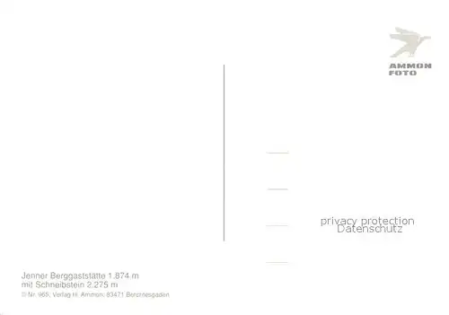 AK / Ansichtskarte Berchtesgaden Berggaststaette Jennerbahn mit Schneibstein Berchtesgaden