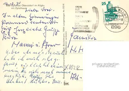 AK / Ansichtskarte Oytalhaus_Oberstdorf Panorama 