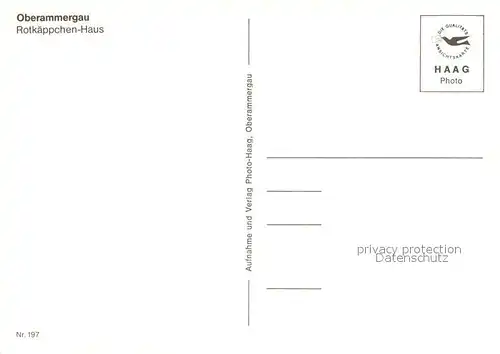 AK / Ansichtskarte Oberammergau Rotkaeppchen Haus Oberammergau