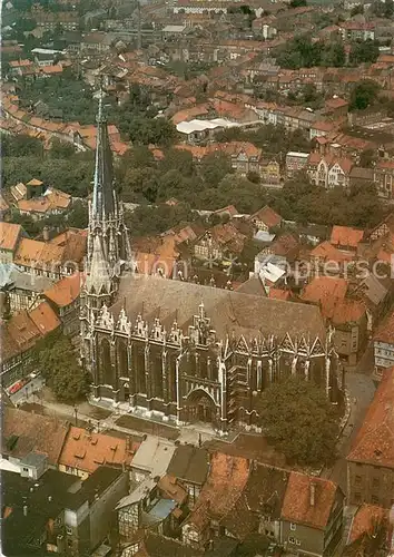 AK / Ansichtskarte Muehlhausen_Thueringen Thomas Muentzer Gedenkstaette Marienkirche Fliegeraufnahme Muehlhausen Thueringen